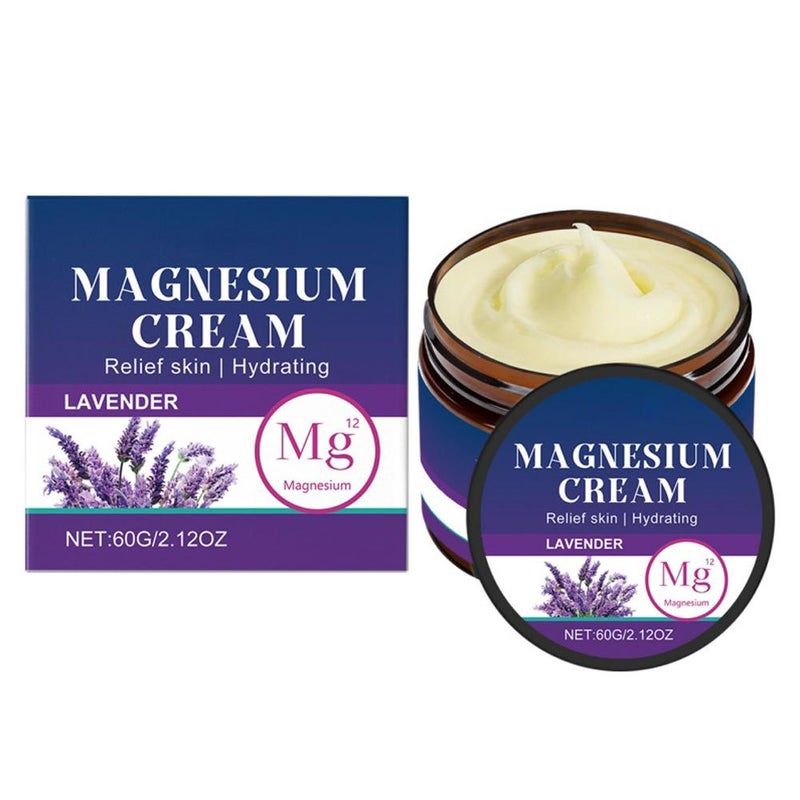 Body Soothing Magnesium Cream - Relieves wrist and knee joint discomfort with gentle ingredients for daily massage care. OU-B04-0021-01 60g